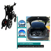 Phoenix Carbon Fiber Portable Electric Wheelchair By ComfyGo Upgraded Textile Folded View