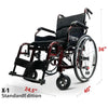 X-1 Lightweight Manual Wheelchair By ComfyGo Standard Edition Dimensions