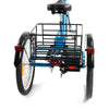Rear Basket Attached at the Back of the Blue Hera Electric Trike