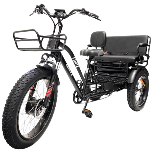FORTE Electric Tricycle With Rear Seat By Go Bike Right Side view