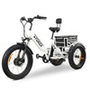 Go Bike Forza Electric Tricycle White Front Left View