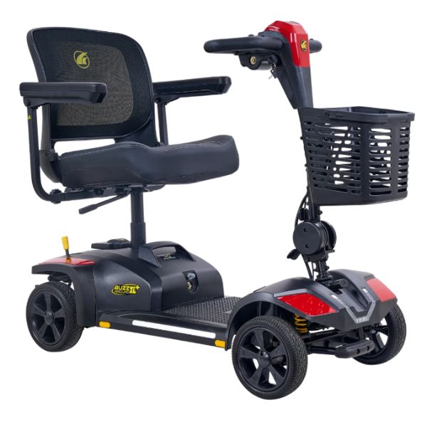 Buzzaround XL+ 4-Wheel Mobility Scooter in Left Angle View