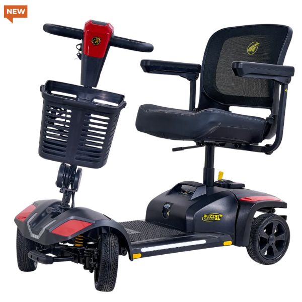 Buzzaround XL+ 4-Wheel Mobility Scooter in Red
