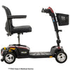 Pride Mobility Go Go Endurance Li Travel Mobility Scooter Garnet Red Right Side view