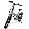 Go Bike Official ACFC Licensed FUTURO Foldable Lightweight Electric Bike White front left view