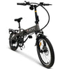 Go Bike Official ACFC Licensed FUTURO Foldable Lightweight Electric Bike Black front right view