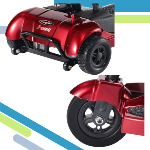 FreeRider USA FR Ascot 3 Bariatric Mobility Scooter Non-Scuffing Tires