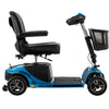 Pride Mobility Revo 2.0 4-Wheel Scooter S67 True Blue Color Side View