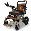 ComfyGo IQ-7000 Remote Control Folding Electric Wheelchair Bronze Taba Front Side View