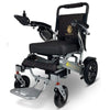 ComfyGo IQ-7000 Remote Control Folding Electric Wheelchair Silver Black Front Side View