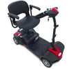 EV Rider Mini Rider Lite 4 Wheel Mobility Scooter Red Front Right Side View