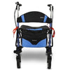 EV Rider Move-x Rollator Blue Front View
