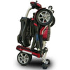 EV Rider Transport Plus Folding Mobility Scooter Red Folded Side View