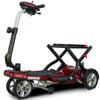 EV Rider Transport Plus Folding Mobility Scooter Red Right Side View