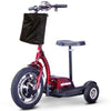 EWheels EW 18 Stand-N-Ride Mobility Scooter Red Front Left Side View