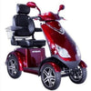 EWheels EW 72 Mobility Scooter Red Front Right Side View
