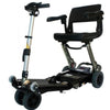 FreeRider USA Luggie Elite 4 Wheel Bariatric Foldable Travel Scooter Black Front Side View