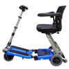 FreeRider USA Luggie Elite 4 Wheel Bariatric Foldable Travel Scooter Blue Side View