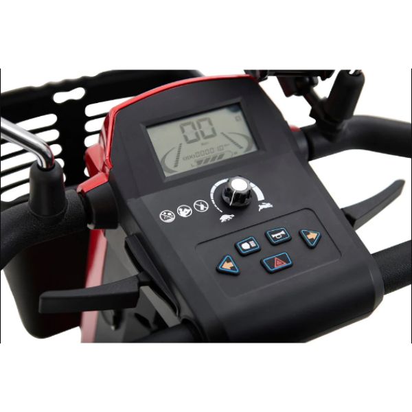 Golden Technologies Eagle 4 Wheel Mobility Scooter Control Panel Zoomed in
