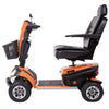 Patriot 4-Wheel Bariatric Scooter GR575 By Golden Technologies Orange Color Side View