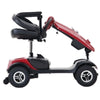 Patriot 4-Wheel Mobility Scooter Red Semi Folded View