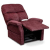 Pride Mobility Essential Collection 3-Position Lift Chair Black Cherry Cloud 9 Tilted Back View