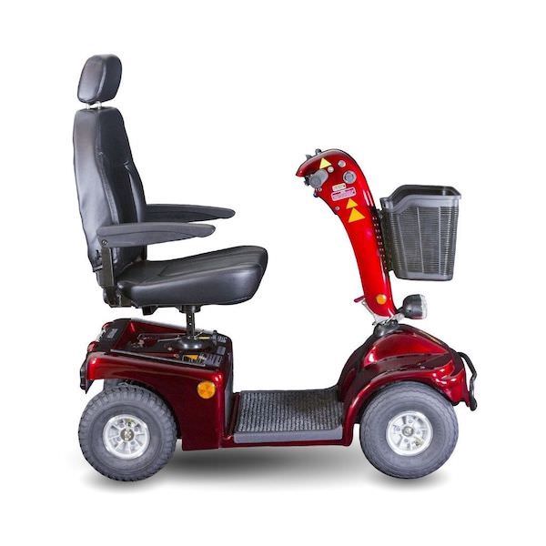 Shoprider Sprinter XL 4 Wheel Scooter red right side view