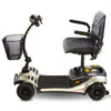Shoprider Dasher 4 Wheel Portable Scooter Silver Side View