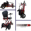 Triaxe Cruze Foldable Travel Mobility Scooter by Enhance Mobility Red Feature View