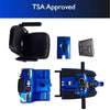 Zip&#39;r Xtra 3-Wheel Travel Mobility Scooter Blue Disassembled View