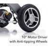 iLiving ILG-255 Folding Power Wheel Chair Tire View