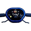 iLiving V8 Foldable Electric Mobility Scooter Blue Dashboard View