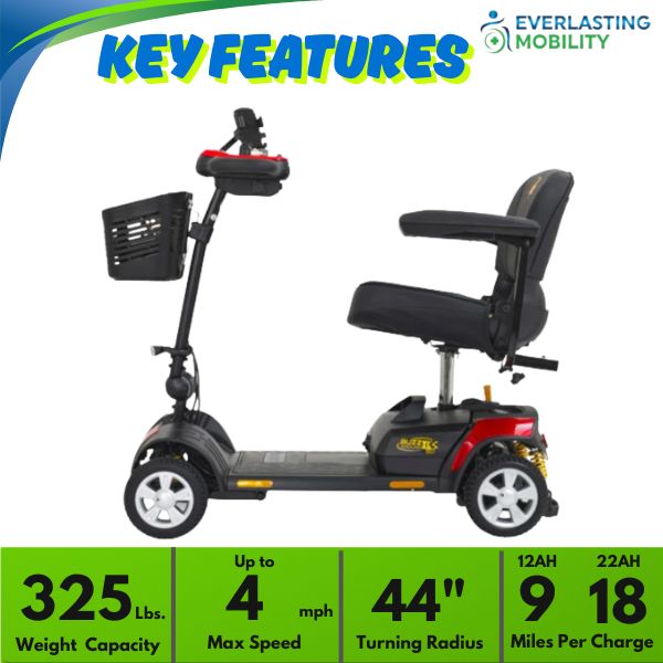 Golden Technologies Buzzaround XLS-HD 4-Wheel Scooter key features