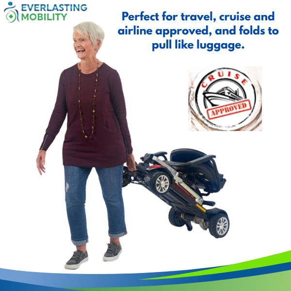 Golden Technologies Buzzaround Carry On Folding Mobility Scooter like a Luggage