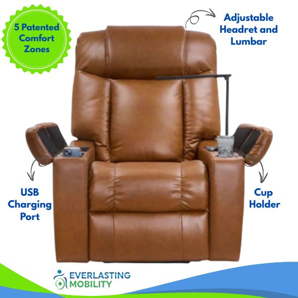 Golden Technologies Rhea with Twilight &amp; Nirvana Power Lift Chair Front View