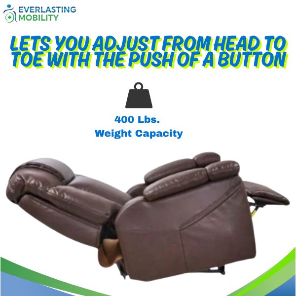 Golden Technologies Rhea with Twilight &amp; Nirvana Power Lift Chair in a Reclining Position