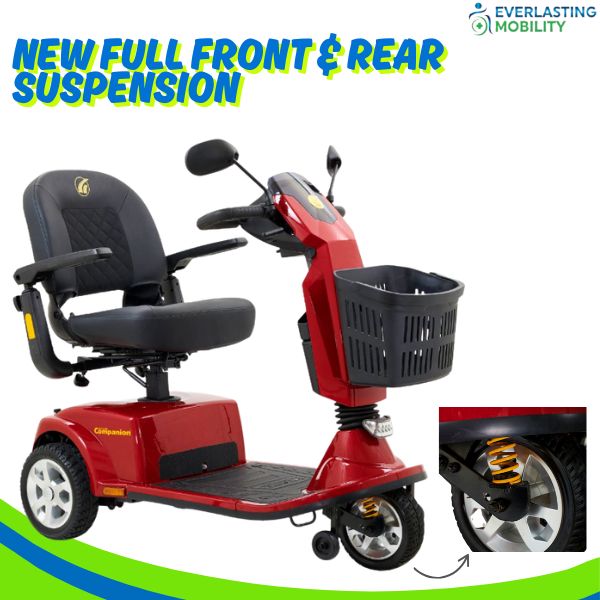Golden Technologies Companion 3-Wheel Full Size Scooter Suspension