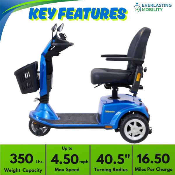 Golden Technologies Companion 3-Wheel Full Size Scooter Key Features