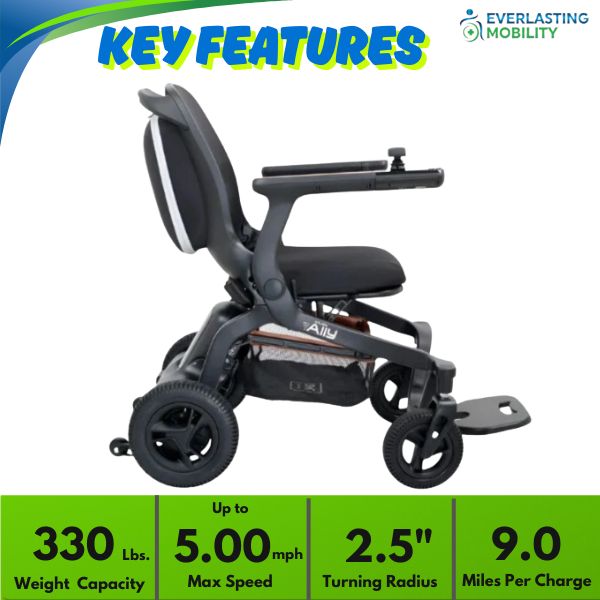 Golden Ally Folding Power Chair GP303 Key Features