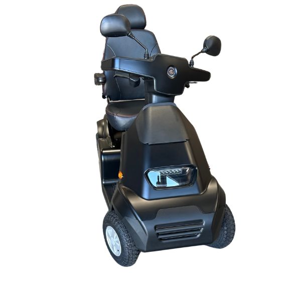 Afiscooter S4 Mobility Scooter 4 Wheel Black Front Right Angle View