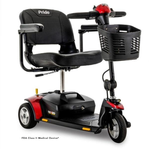 Pride Go-Go Elite Traveller 3 Wheel Scooter SC40E Red Right View