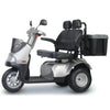 AFIKIM Afiscooter S3 3-Wheel Dual Seat Scooter Silver Color