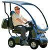 AFIKIM Afiscooter C4 All Terrain 4-Wheel Scooter With Hard Top Cover Blue Color