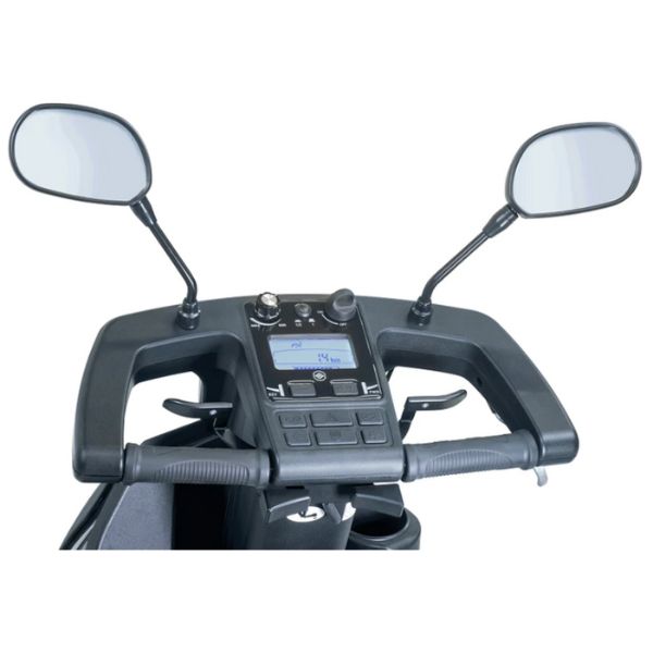 AFIKIM Afiscooter C4 All Terrain 4-Wheel Scooter With Hard Top Cover Control Panel