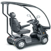 AFIKIM Afiscooter C4 All Terrain 4-Wheel Scooter With Hard Top Cover Grey Color Right Side View