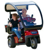 AFIKIM Afiscooter S3 3-Wheel Scooter With Hard Top Canopy with Dual Seat