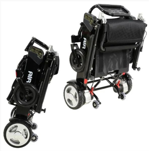Air Hawk Folding Lightweight Powerchair Folded
