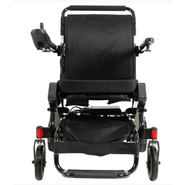 Air Hawk Folding Lightweight Powerchair Black Front View
