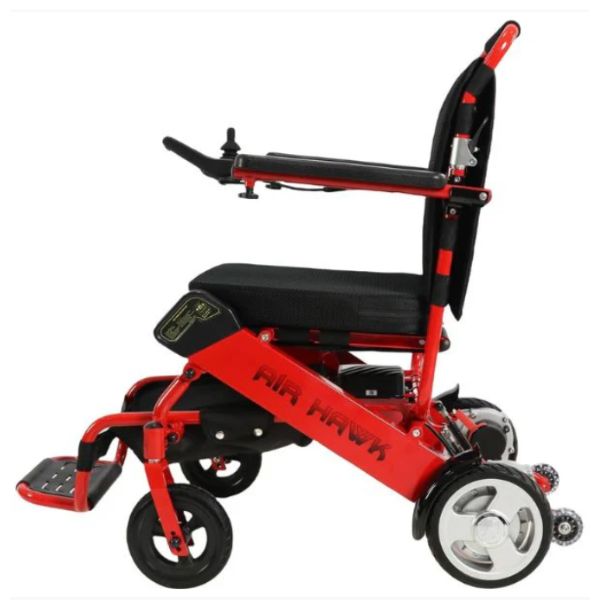 Air Hawk Folding Lightweight Powerchair Redi in Left Side View