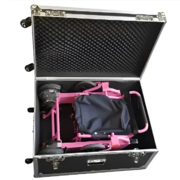 Air Hawk Folding Lightweight Powerchair Inside the Case